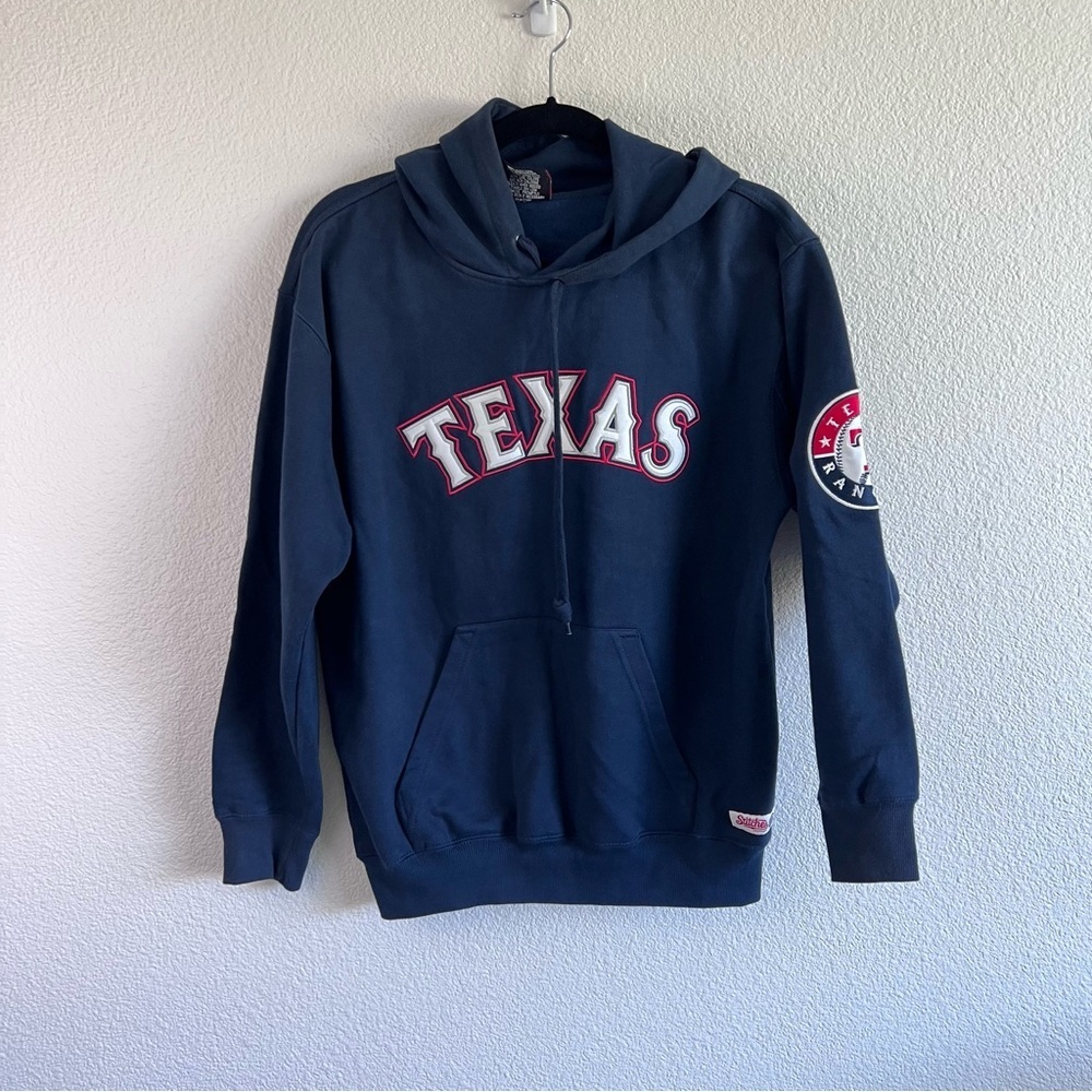 Stitches‎ Women’s Texas Rangers Navy Blue Hoodie